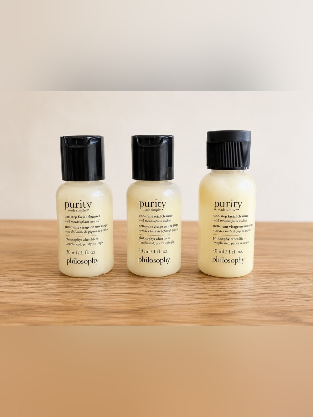 Philosophy Purity One-Step Facial Cleanser - 3 x 30 mLs
